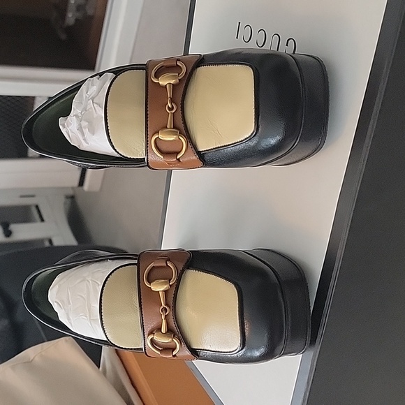 GUCCI HORSEBIT BUCKLE 3' PLATFORM  36.5 - Picture 4 of 15